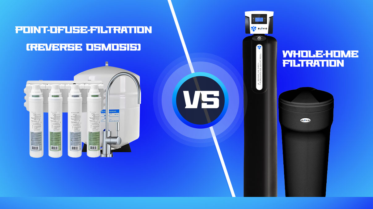 Comparison of point-of-use reverse osmosis filtration versus whole-home water filtration systems